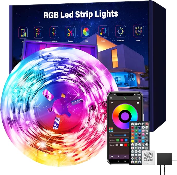 Ledagic Led Lights for Bedroom 100 ft (1 Roll of 100ft) Led Lights by Ledagic