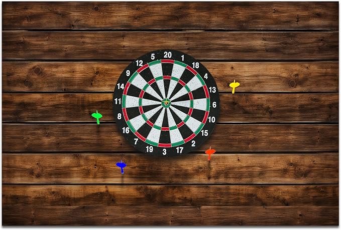 Hahafelt Felt Wood Grain Dart Board Wall Protectors Square Dart Board Backing Tiles Dartboard Backboard Cork Backboards Alternative by Hahafelt