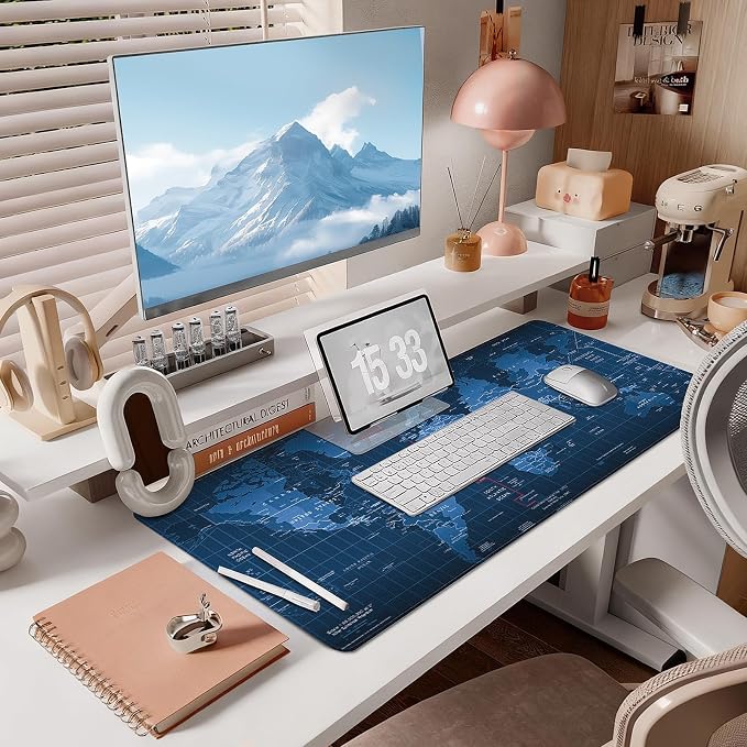 Mouse Pad Gaming - Desk Mat for Keyboard and Mouse - Large Mouse Pad for Desk, Mousepad (35.4" X 15.7") with Non-Slip Base, Desks Pad Mat Office and Home - Image 7