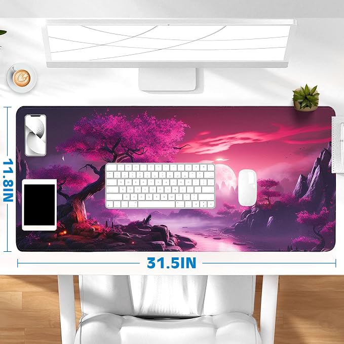 Gaming Mouse Pad, Desk Mat for Keyboard and Mouse, Large Mouse Pad for Desk, Computer Mousepad - Image 6