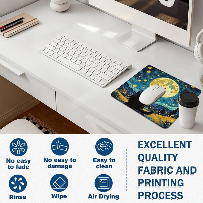 Mouse Pad Gaming - Desk Mat for Keyboard and Mouse - Large Mouse Pads for Desk, Gaming Mousepad with Non-Slip Base, Desks Pad (11.8" X 9.8") for Game, Office and Home - Image 3