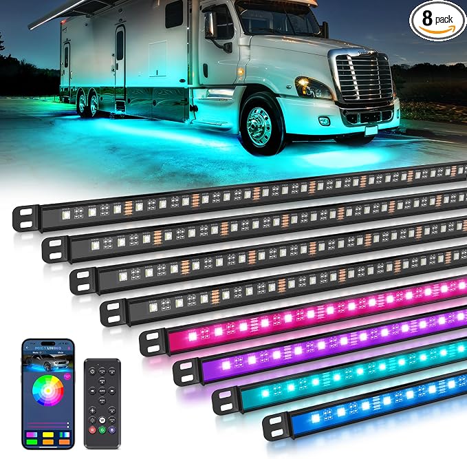 MICTUNING N8 RGBW Underglow Light Specially for RVs, App/Remote Control by MICTUNINGINC