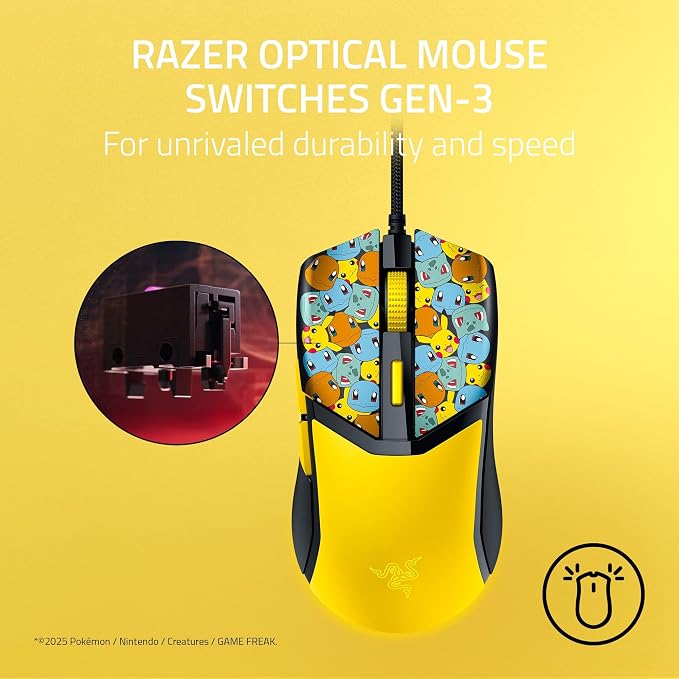 Razer Cobra Wired Gaming Mouse, 58g, Pokémon Edition - Image 3