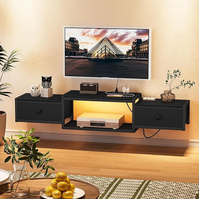 Snughome Floating TV Stand, Floating Entertainment Center for TVs up to 60" by Snughome