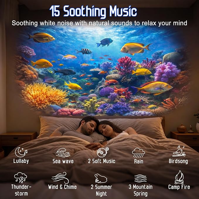Upgraded Planetarium Projector with White Noise & Bluetooth Speaker, Astronaut Space Light Galaxy Projector for Bedroom, Ceiling Star Night Lights for Kid Adult Mood Lighting with Timer, Bedroom Decor - Image 4
