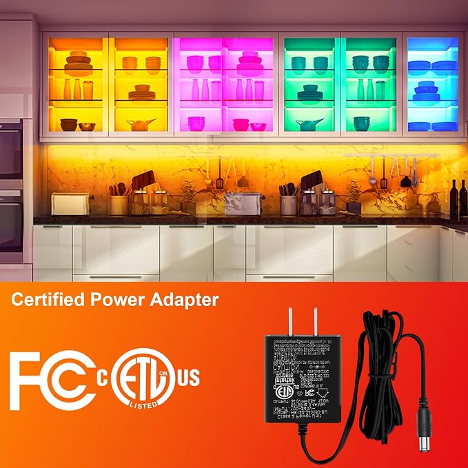 maylit 6 PCS RGB Under Cabinet Lights with App and Remote Control - Image 5