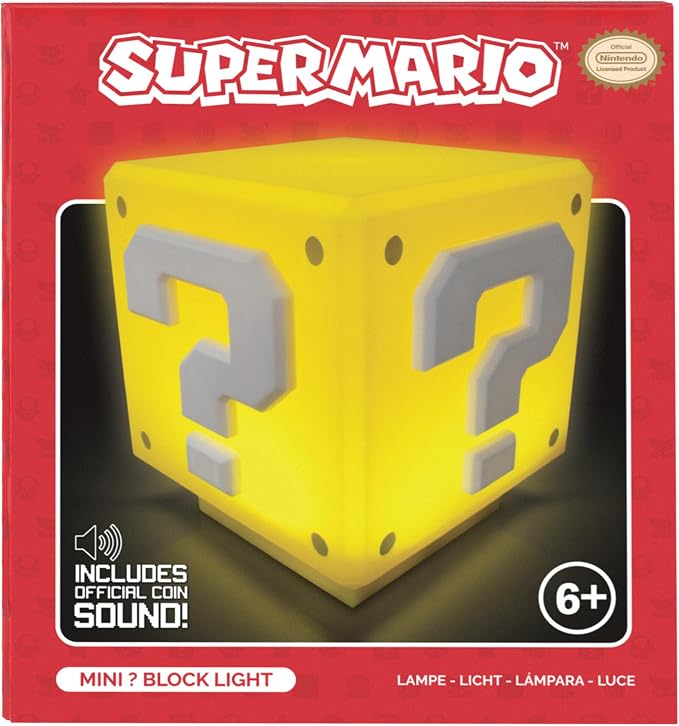 Paladone Super Mario Mini Question Block Light - Officially Licensed Super Mario Bros. Merchandise, Bedroom or Game Room Decor, Retro Gamer Gift, Battery Powered - Image 8