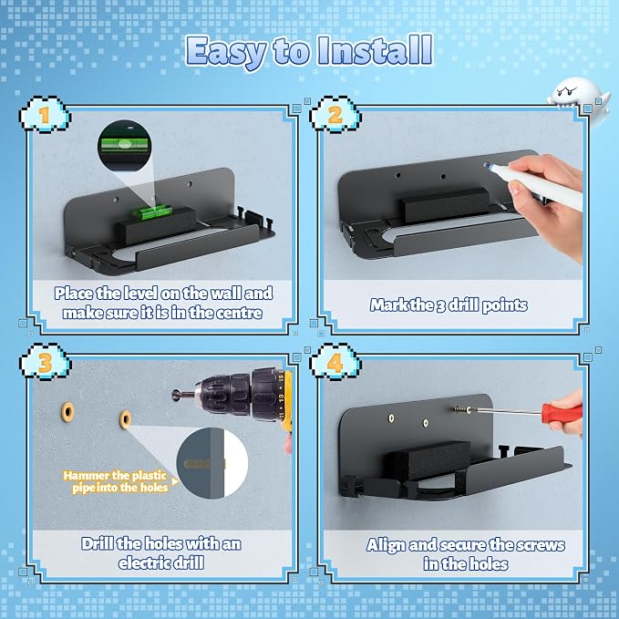 FASTSNAIL Wall Mount & Organizer for Nintendo Switch 2/Switch 1 - Image 5