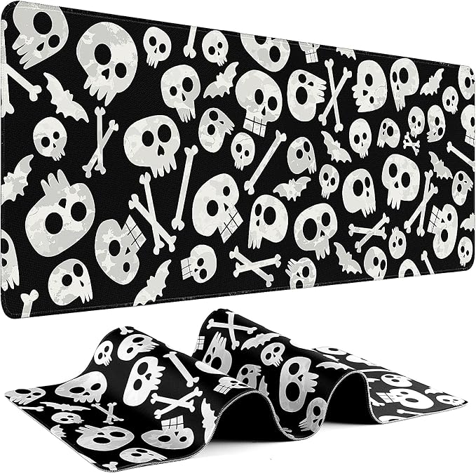 Gaming Mouse Pad - (31.5"×11.8") Skull Large Mouse Pads for Desk - Desk Mat for Keyboard and Mouse with Non-Slip Base, Desks Pad Matfor Game/Office & Home by Unknown