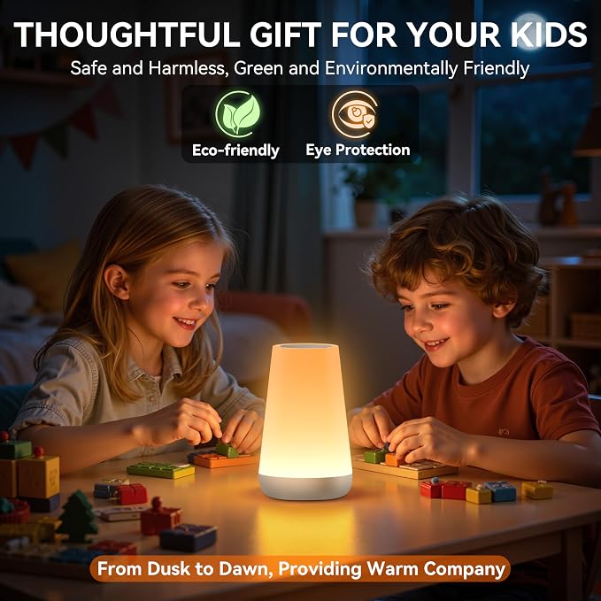 Auxmir Rechargeable Night Light, 13-Color Remote Control Lamp, Silver - Image 6