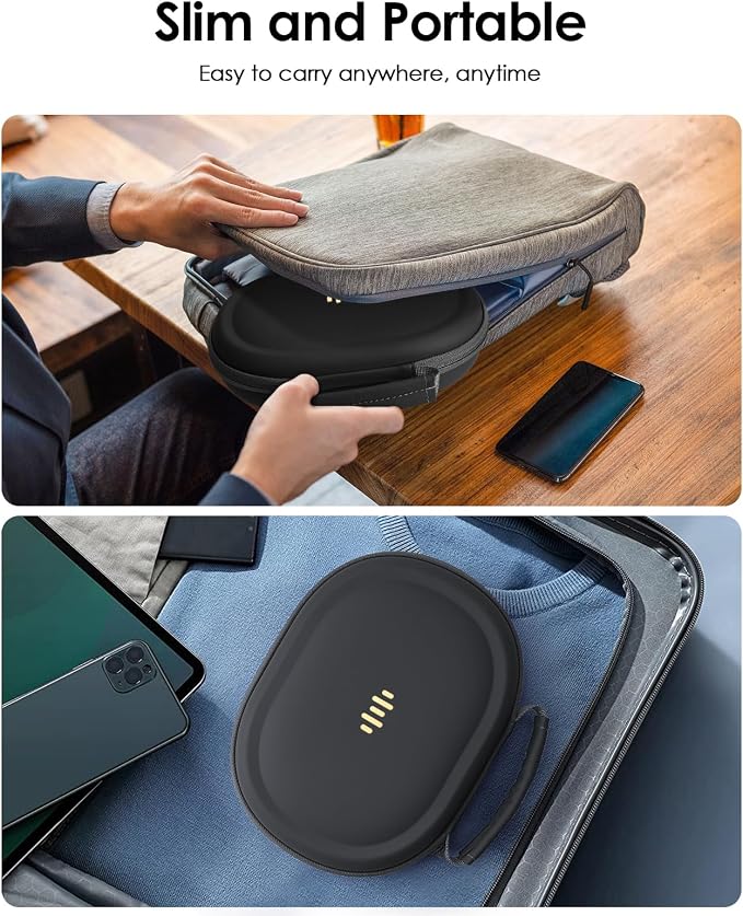 Headphone Case Hard Shell for Bose Quietcomfort/Skullcandy/JBL Tune 720BT/520BT/510BT/Live 770NC/460NC, Super-Slim Upgrade PU Pocket Over-Ear Headset Universal Portable Travel Organizer Bag - Image 5