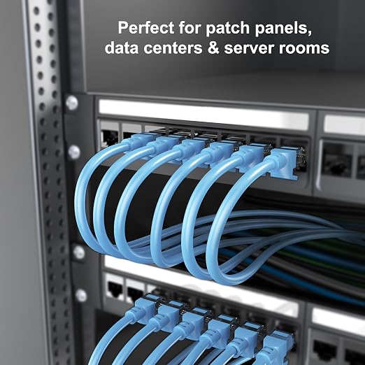 Jadaol [UL Listed Snagless Cat6 Ethernet Cable 25 ft 10Gbps, PoE++, Blue - Image 8