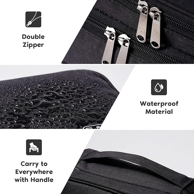 OrgaWise Electronics Organizer, Electronic Accessories Bag Travel Cable Organizer Three-Layer for iPad Mini, Kindle, Hard Drives, Cables, Chargers - Image 3