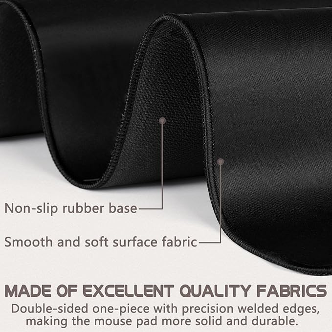 Mouse Pad Gaming - Desk Mat for Keyboard and Mouse - Large Mouse Pads for Desk, Gaming Mousepad with Non-Slip Base, Desks Pad (31.5" X 11.8") for Game, Office and Home - Image 3