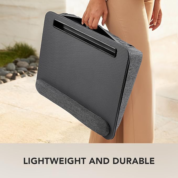 HUANUO Laptop Lap Desk with Cushion, Fit up to 15.6" Laptop, Gray - Image 7