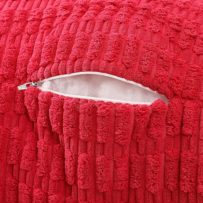 Reading Pillow for Sitting in Bed with Arm,Red Corduroy,M | Sitting Pillow for Teens Back Support,17" Backrest Pillow Supports Reading,Gaming & Relaxing in Bed,Couch,or Floor - Image 7