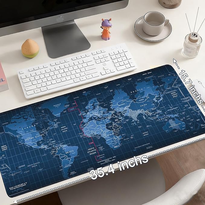Mouse Pad Gaming - Desk Mat for Keyboard and Mouse - Large Mouse Pad for Desk, Mousepad (35.4" X 15.7") with Non-Slip Base, Desks Pad Mat Office and Home - Image 6