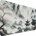 Large Gaming Mouse Pad, 31.5x15.7 inch Large Extended Computer Keyboard Mouse Mat, Water Resist Non-Slip Mousepad Rubber Base Long XXL Mouse Pad for Work & Gaming, Office & Home, Sakura Ancient City by Naukay