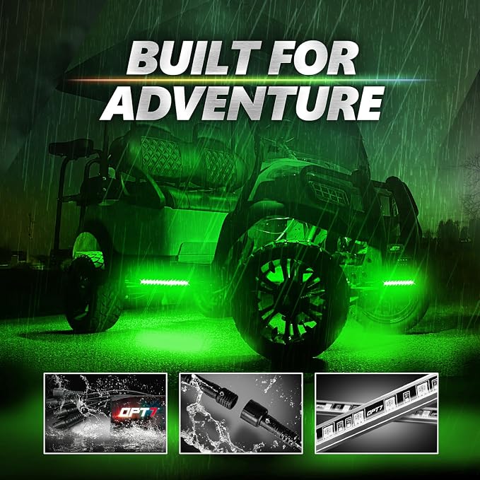 OPT7 Aura Pro RGB Aluminum Golf Cart Underglow with App & Remote, 12V - Image 7