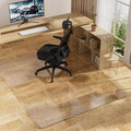 Clear Office Chair Mat for Hard Floors, Plastic Floor Protector for Chairs | 48 x 60 Inch Transparent Under Desk Mat for Rolling Desk & Computer Chairs, Protects Hardwood, Wood and Tile Floors by MZLCDW
