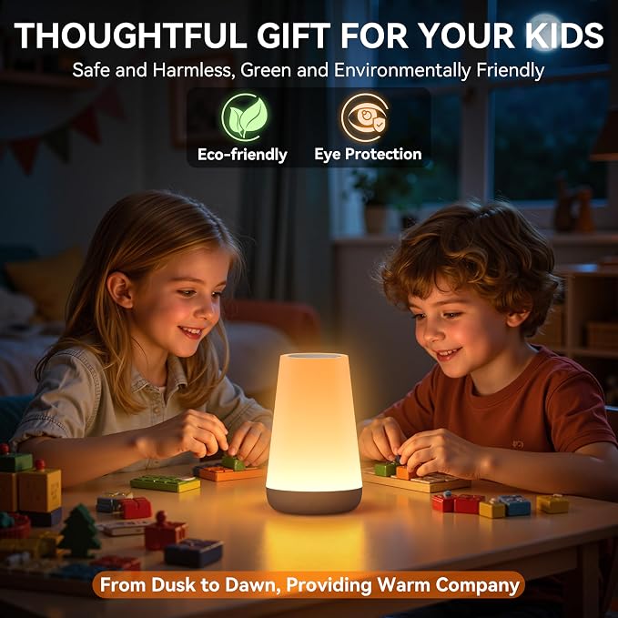 Auxmir Rechargeable Night Light, 13-Color Remote Control Lamp, Dark Brown - Image 6