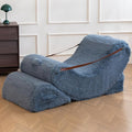 Quiet Rocking Chair, 3-in-1 Adjustable Boneless Floor Recliner for Adults | Zero Gravity Comfort as a Rocker, Chaise Lounger or Floor Seat, with Faux Fur Washable Cover for Reading, Nursing or Gaming by SnugSofeeFoamSofa