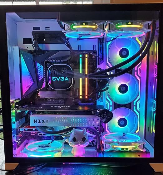 ASIAHORSE Matrix-White 48 Addressable RGB LEDs 240MM All-in-One Square Frame Integrated Fan with MB Sync/Analog Controller, Integrated PWM Control Fan for Computer Case and Liquid Cooling System - Image 7