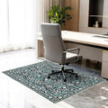 Office Chair Mat for Hardwood Tile Floor, 36"x48"Anti-Slip Under Desk Carpet Protector for Rolling Computer Chair Mat, Machine Washable Office Area Carpet (Chenille,Vibrant Green) by Ufeekare