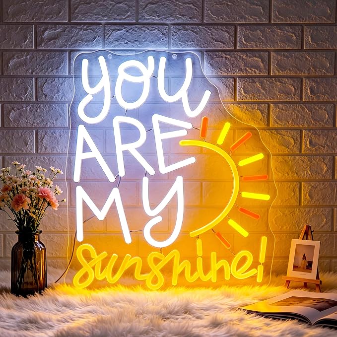 Neon Sign, Sunshine Neon Signs for Wall Decor LED Signs Neon Light by GdbkabfNeonSign
