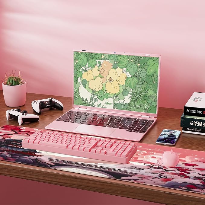 FreeNook Japanese Large Gaming Mouse Pad 31.5 x 11.8 in Computer Mouse Pad Anime Gaming Mousepad, Expanded Architecture Cute Desk Pad with Nop-Slip Suitable for Home Office - Image 7