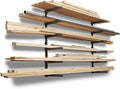 BORA Wood Rack, 6-Level Wall Mount Lumber Storage Rack for Wood Storage by BORA