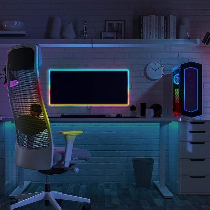Feit Electric LED Light Strip Color Changing Strip Lights - Dimmable RGB USB with Remote - 5 ft - Image 5