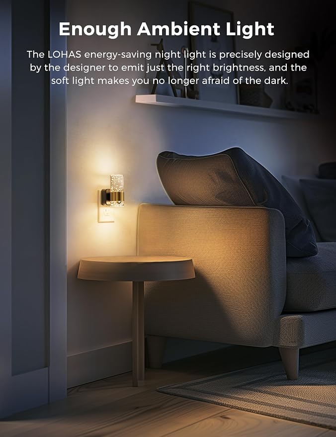L LOHAS LED Night Light, Dimmable Night Lights Plug into Wall - Image 2