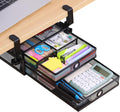 Under Desk Drawer, Clamp on Desk Organizer Slide Out Table Storage No Drill by OfficeProducts