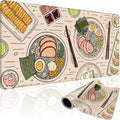 Japanese Ramen Large Gaming Mouse Pad Desk Mat XXL 31.5"x15.7" | Extended Mousepad, Non-Slip Rubber Base , Stitched Edges, for Computer/Laptop/Office/Home by Mcapirivo