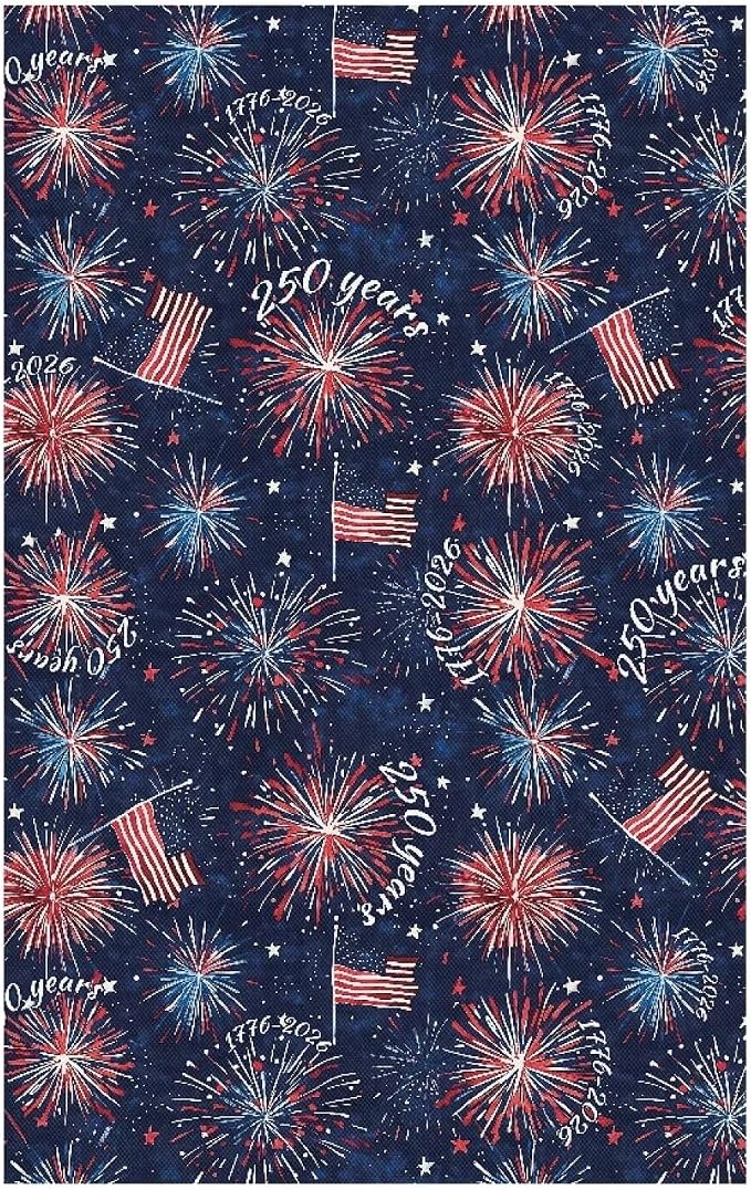 250th Anniversary Fireworks Recliner Headrest Cover 26x16 Inch Set of 2 - Easy to Install Polyester Slipcover Chair, Decoration & Non-Slip Design with Fixing Nails for Office/Home - Image 7