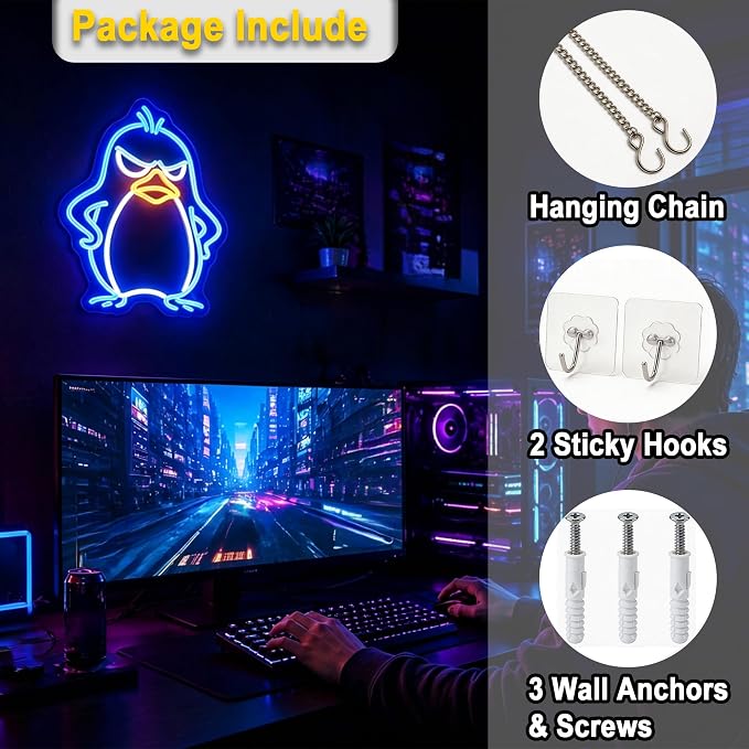 Penguin Neon Lights Signs Neon Sign Led Sign Light for Wall Decor - Image 6