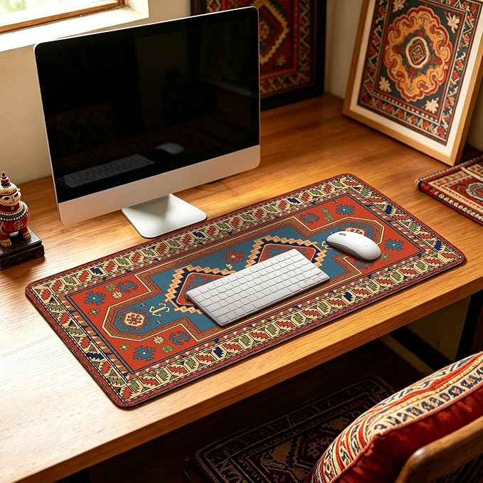 Mouse Pad Gaming - Desk Mat for Keyboard and Mouse - Large Mouse Pads for Desk, Gaming Mousepad with Non-Slip Base, Desks Pad (31.5" X 11.8") for Game, Office and Home - Image 5