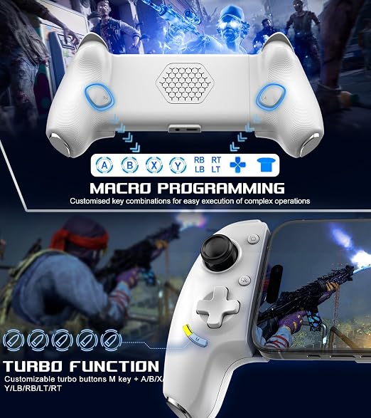 Mobile Gaming Controller for Android and iPhone 17/16/15 Series (USB-C) PS Remote Player Gamepad for PS5/PS4/Xbox/PC with Hall Joysticks/Hall Trigger/3.5mm Audio Jack/Cloud Gaming Controller, Plug & Play - Image 7