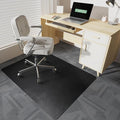 Chair Mat for Carpet, 36" x 48" Office Chair Mat for Carpeted Floors, Non-Slip Carpet Protector Floor Mat with Grips, Plastic Heavy-Duty Rolling Desk Mat for Home Office and Gaming (Black) by TIXPOL