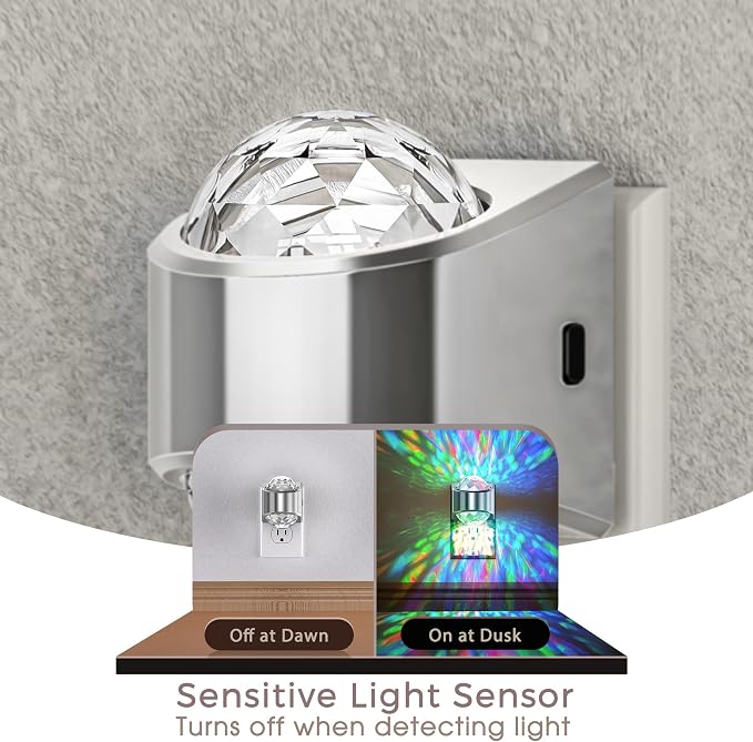Briignite Night Lights Plug into Wall, Projector Night Light for Bedroom - Image 4