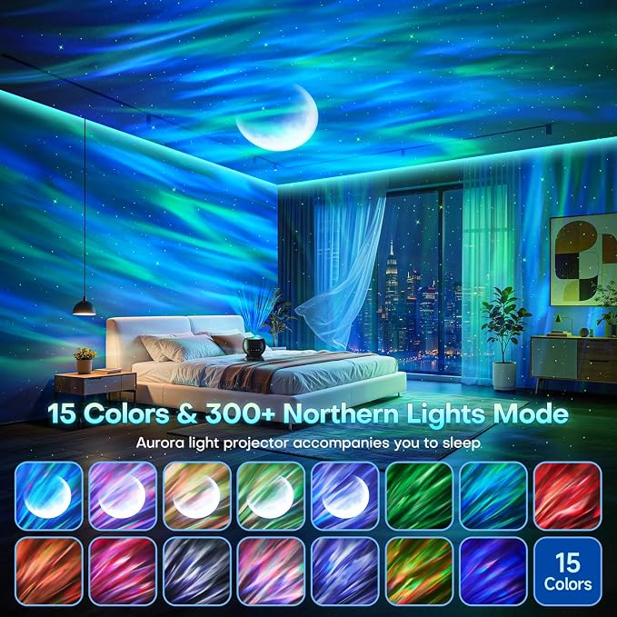 LED Light Gifts Home Decor Light Projector with 375 Effects, Bluetooth - Image 5