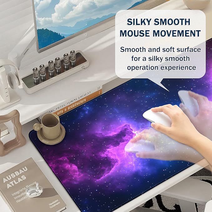 Mouse Pad Gaming - Desk Mat for Keyboard and Mouse - Large Mouse Pad for Desk, Mousepad (35.4" X 15.7") with Non-Slip Base, Desks Pad Mat Office and Home - Image 4