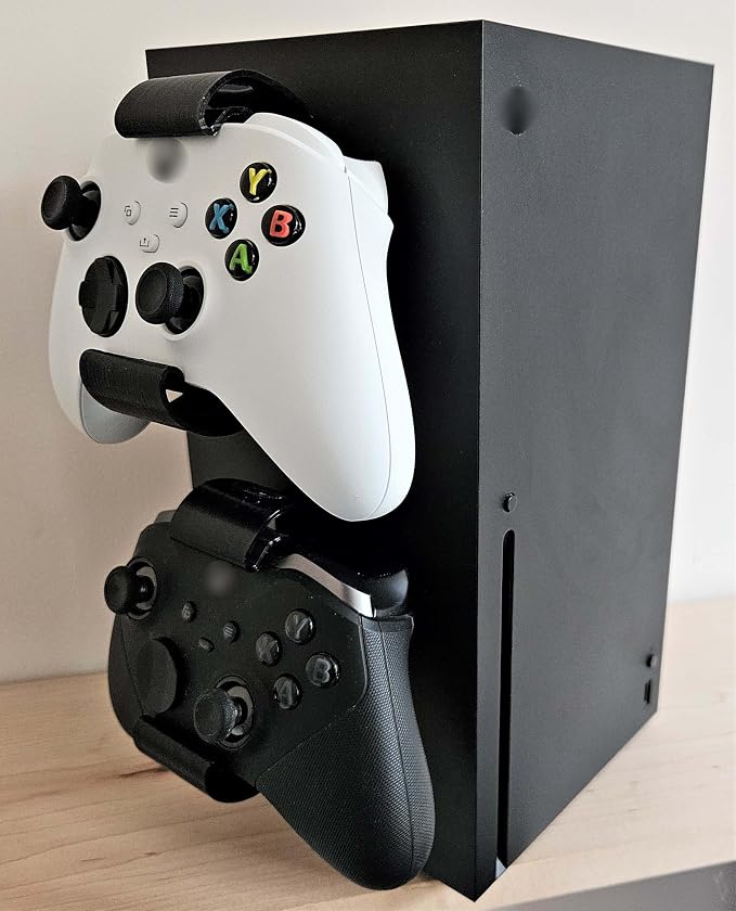 Controller Holder – Under Desk or Wall Mount Compatible with PS5 DualSense and Xbox Controllers | Quick Snap-in Design | Made in USA - Image 3