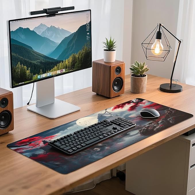 Gaming Mouse Pad - (31.5"×11.8") Japanese Anime Large Mouse Pads for Desk - Desk Mat for Keyboard and Mouse with Non-Slip Base, Desks Pad Matfor Game/Office & Home - Image 7