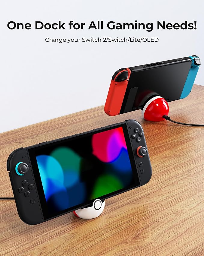 Antank Charging Stand for Switch 2, Switch, Lite & OLED, No TV Output - Image 2