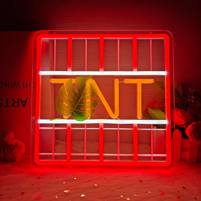 Game Neon Sign TNT Block Led Signs Dimmable Gamer Neon Signs for Wall Decor Gaming Light Up Sign for Men Teens Boys Gamer Room Gifts - Image 2