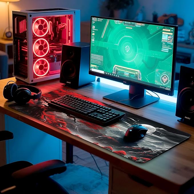 Gaming Mouse Pad - Desk Mat for Keyboard and Mouse - Anime Mousepad Desk Pad with Non-Slip Base, Japanese Large Mouse Pad for Office, Desktop Protection Decoration and Daily Use - Image 7
