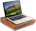LAPGEAR Schoolhouse Lap Desk - Natural Acacia Wood, Built-in Storage by LapGear