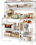 SUPERJARE Bakers Rack with Power Outlet, 47.2 Inches Coffee Bar with Basket by SUPERJARE